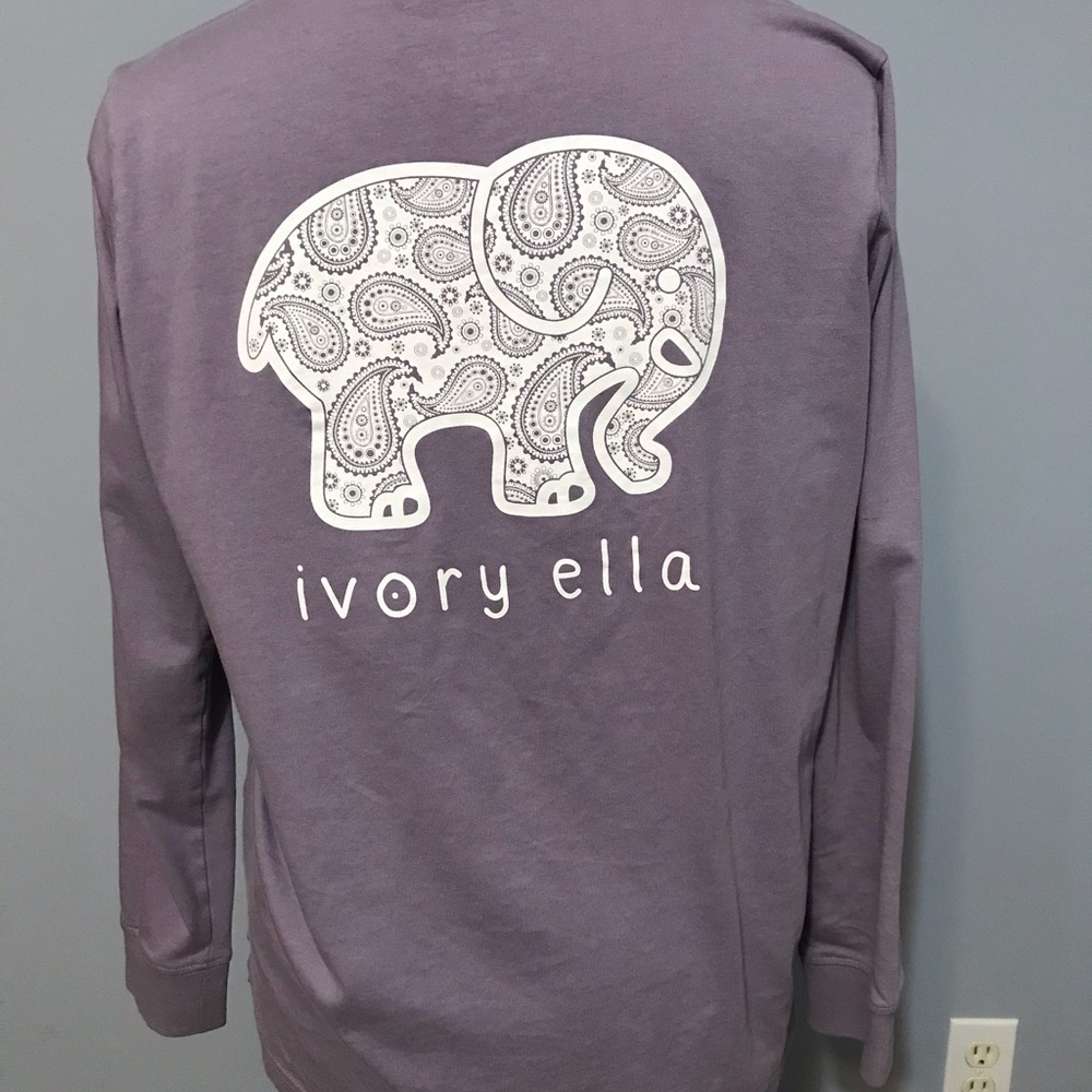 Two Ivory Ella Long Sleeve T-shirts (size S) - Picture 7 of 9